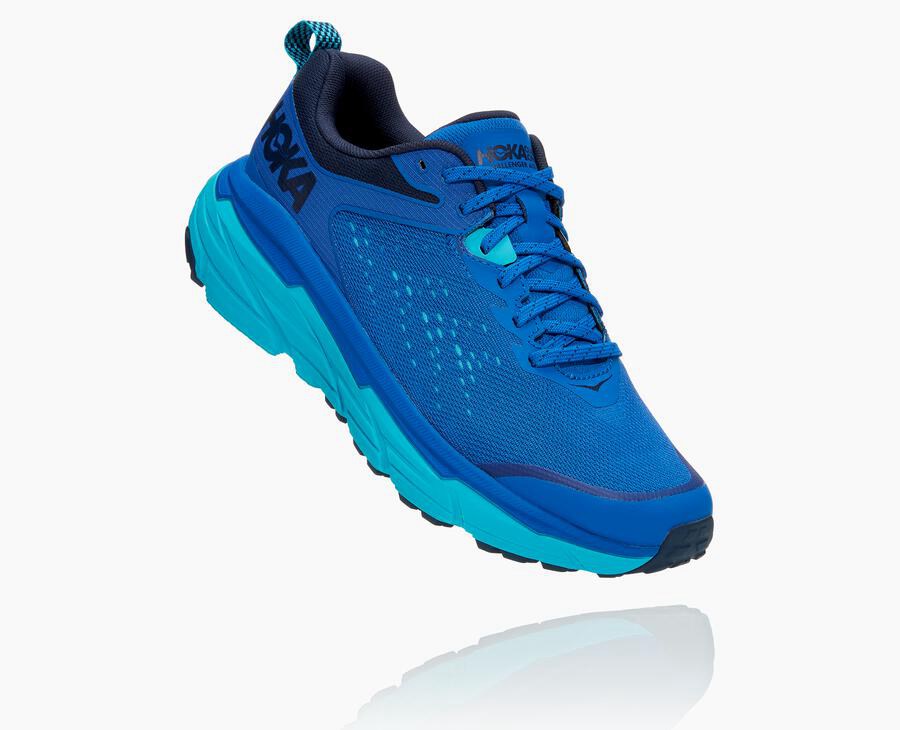 Hoka Challenger Atr 6 - Men's Trail Shoes - Blue - UK 942RDOSVE